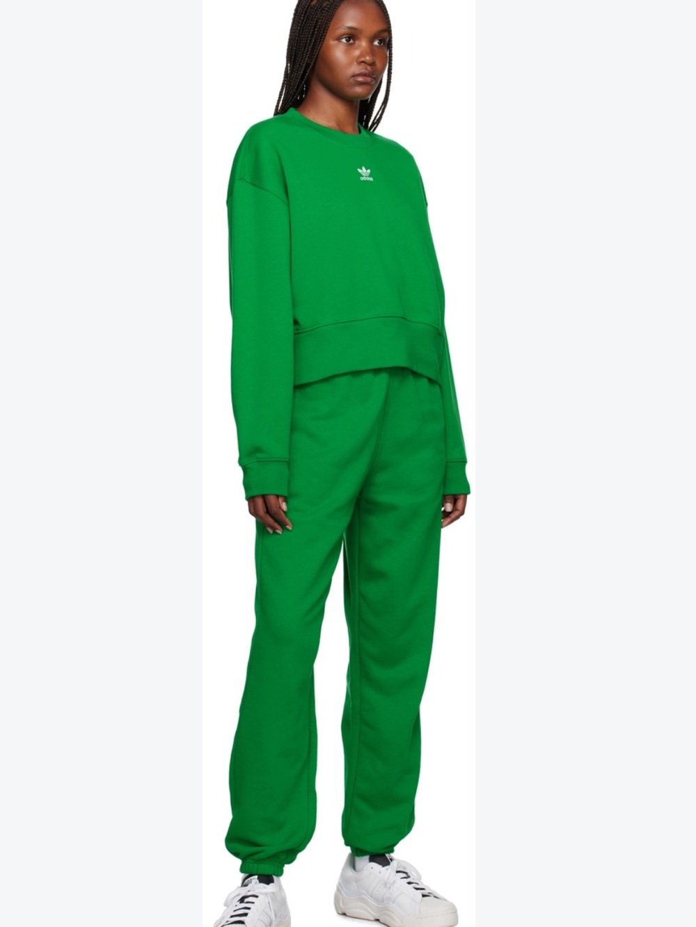 Adidas originals Cropped Green Sweatshirt